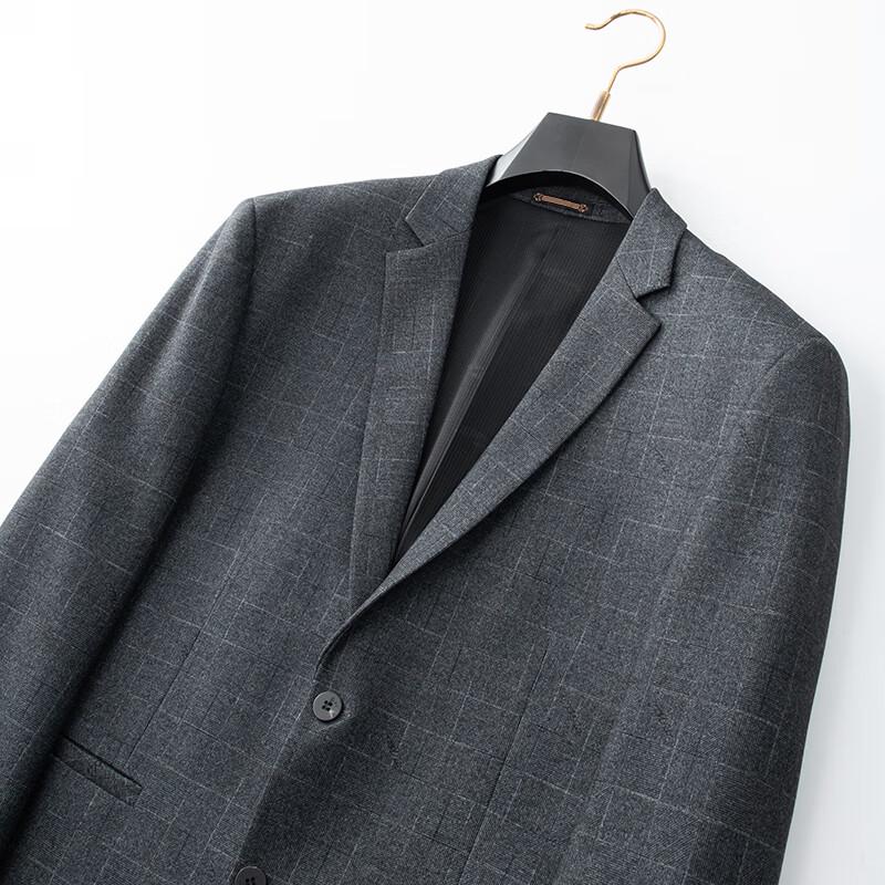 Dibenze Men's Plus Size Wrinkle-Free Business Casual Blazer