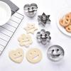 4Pcs Diy Cookie Cutters Smiley Face Stainless Steel Cookie Making Tool for Baking Cookie Cutters Metal Cookie Mold Baking Tool