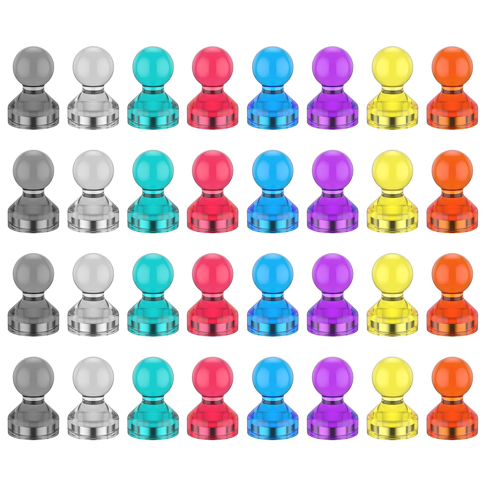 Fridge Magnets Strong Refrigerator Magnets Whiteboard Push Pins Magnetic Push Pins for Locker,Dry Erase Board,Classroom,Office