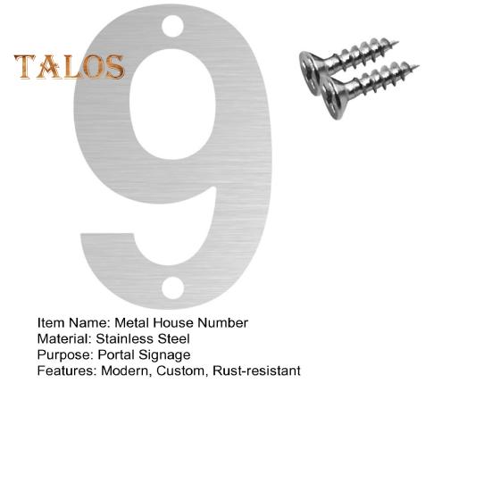 Floating House Numbers for Outside Stainless Steel Metal Address Door Numbers for Home Office Mailbox Yard