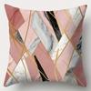 4Pcs Modern Marble Theme Digital Printing Pillow Cover Short Plush Suitable Living Rooms Bedrooms Sofas Throw Cushion Cover