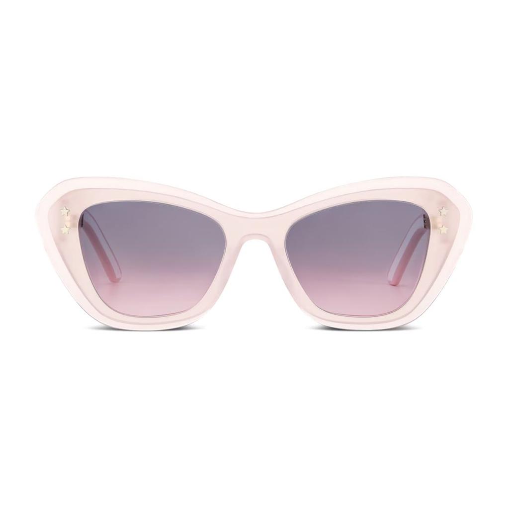 Dior Transparent Frame Butterfly Sunglasses Women sunglasses Pink DPFCB3UQR-40GL