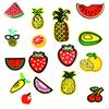 16 Pieces Assorted Fruits Shape Embroidered Sew Applique Patch Badge Jeans Patches