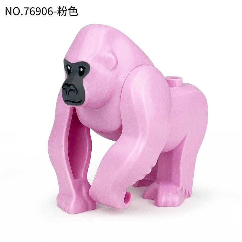 MOC Animal Scene Building Blocks Zoo Elephants Giraffes Chimpanzee Camels Goats Camel Parrots Pigeon Accessories Bricks Toys N09
