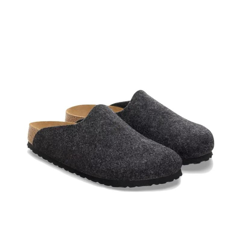 Birkenstock Amsterdam Unisex Comfort Fashion Closed Toe Clogs Black Grey Narrow Fit 1030225 35