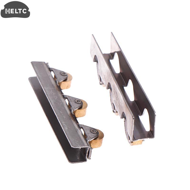 Stainless 8mm/10mm Sliding Door Roller Clamp Stainless Steel Wheel Pulley Rollers For Bathroom Glass Door Shop Display Cases