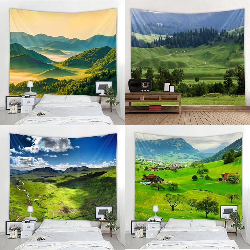 Гобелен Зеленый Кактус Летние Суккуленты Настенный Декор Тропический Пейзаж Настенный — фото 4