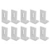 10pcs Weather Proof L Foot Solar Mount Photovoltaic Mounting Bracket  Solar Panel Installation