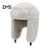 Gorro de invierno para mujer, de felpa gruesa, con protección para las orejas, con protección contra el viento y ajustable, con retención de calor, para exteriores, esquí, patinaje, snowboard, gorro Lei Feng
