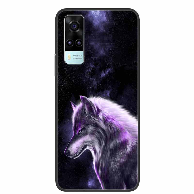 For Vivo Y53s 4G Case Animals Soft Silicone TPU Phone Back Cover Case for Vivo Y31 2021 Funda for Vivo Y53 s Y 31 Luxury Coque