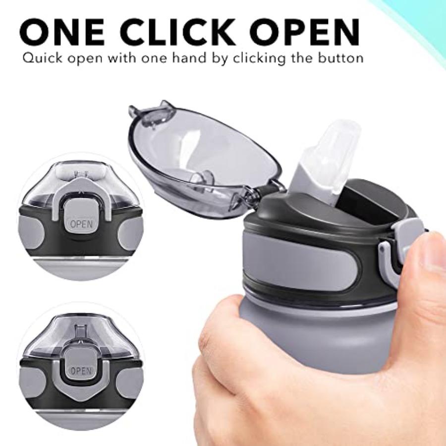 32 Oz Drinking Water Bottle with Times To Drink and Straw Motivational with Carrying Strap Leakproof BPA Toxic Free Ensure You
