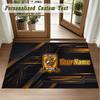 Crystal Velvet Square Rug Custom NameHull FC Pattern Non Slip Home Floor Decor Rug