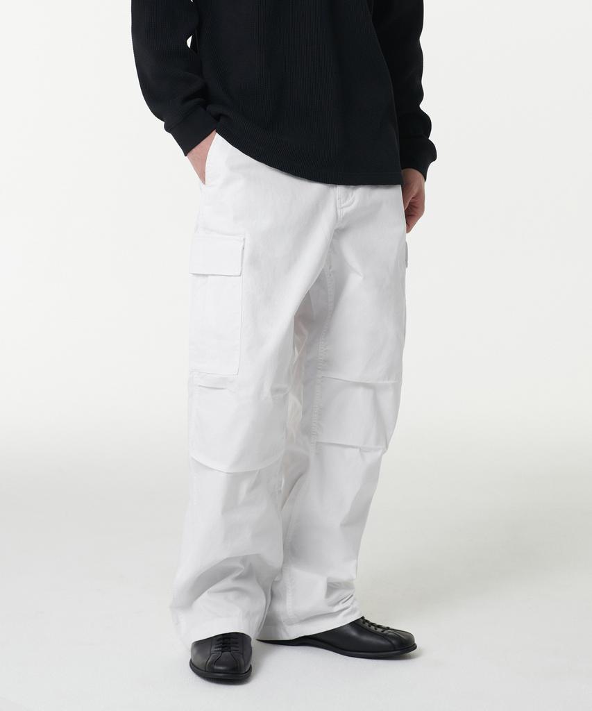 Musinsa Standard Cotton Parachute Cargo Pants [Off-White]