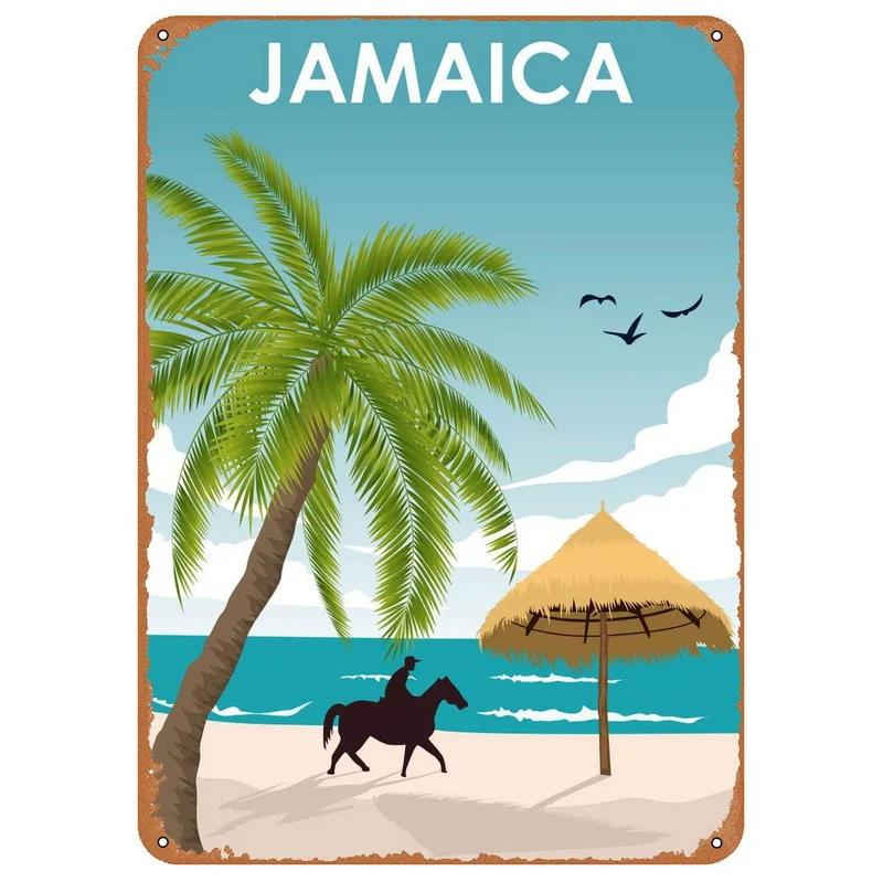 Metal Tin Signs Budapest Dublin Wall Decoration Plaque Vintage Art Poster Iron Painting for Man Cave Home Cafe Garden Club Bar