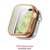 Glass+veske for Huawei Watch Fit 3 All-Around skjermbeskytter Hard PC Bumper Herdet glass Klokkeveske for Huawei Watch Fit 3