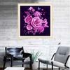 DIY Rose Butterfly Stitch Color Flower Needlework 5D Resin Diamonds Embroidery Painting Picture