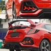 TYPY Car Tail Light Rear Modified Fang Rear Lights Running Fog Hatch-back LED Taillamp for honda civic 2016 --2021