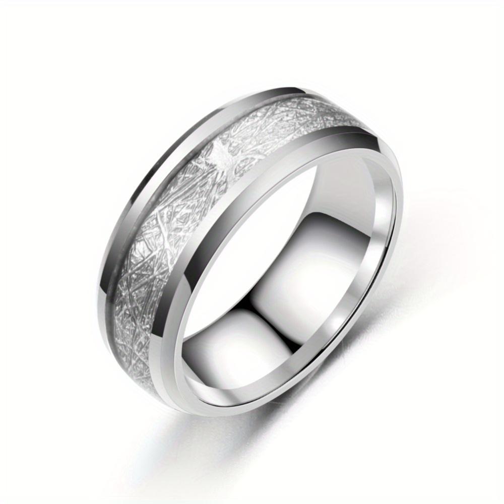 1Pc Titanium Steel Fashionable, Versatile and Simple Ring, A Trendy Ring Suitable for Men and Women