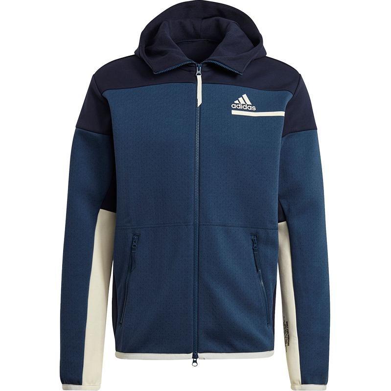 Adidas Jackets Men's Navy Blue Hooded Moderate Other GN6834