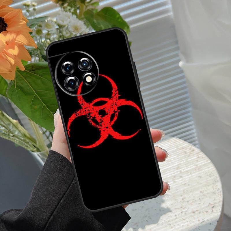 

Biohazard Symbol Case For OnePlus Nord 5 CE 2 3 4 Lite N20 N30 OnePlus 13T 13R 15 13 12 11 10 10T 8T 15R Cover OnePlus 12R