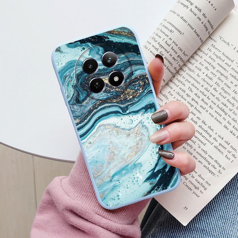 Luxury Case For Redmi 14C 4G 14R 5G A4 Note 14 Pro 5G Poco C75 Fundas Marble Art Pattern Soft TPU Protection Cover Shockproof