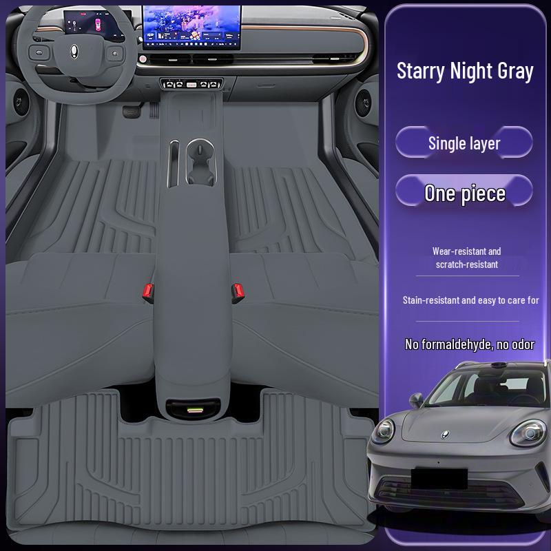 Eco-Friendly Waterproof and Dustproof Floor Mats for ORA 5 - Double-Layer Car Interior Protection