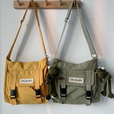 Fashion Ladies Crossbody Bag Postman Bag Student Nylon Waterproof Canvas Bag