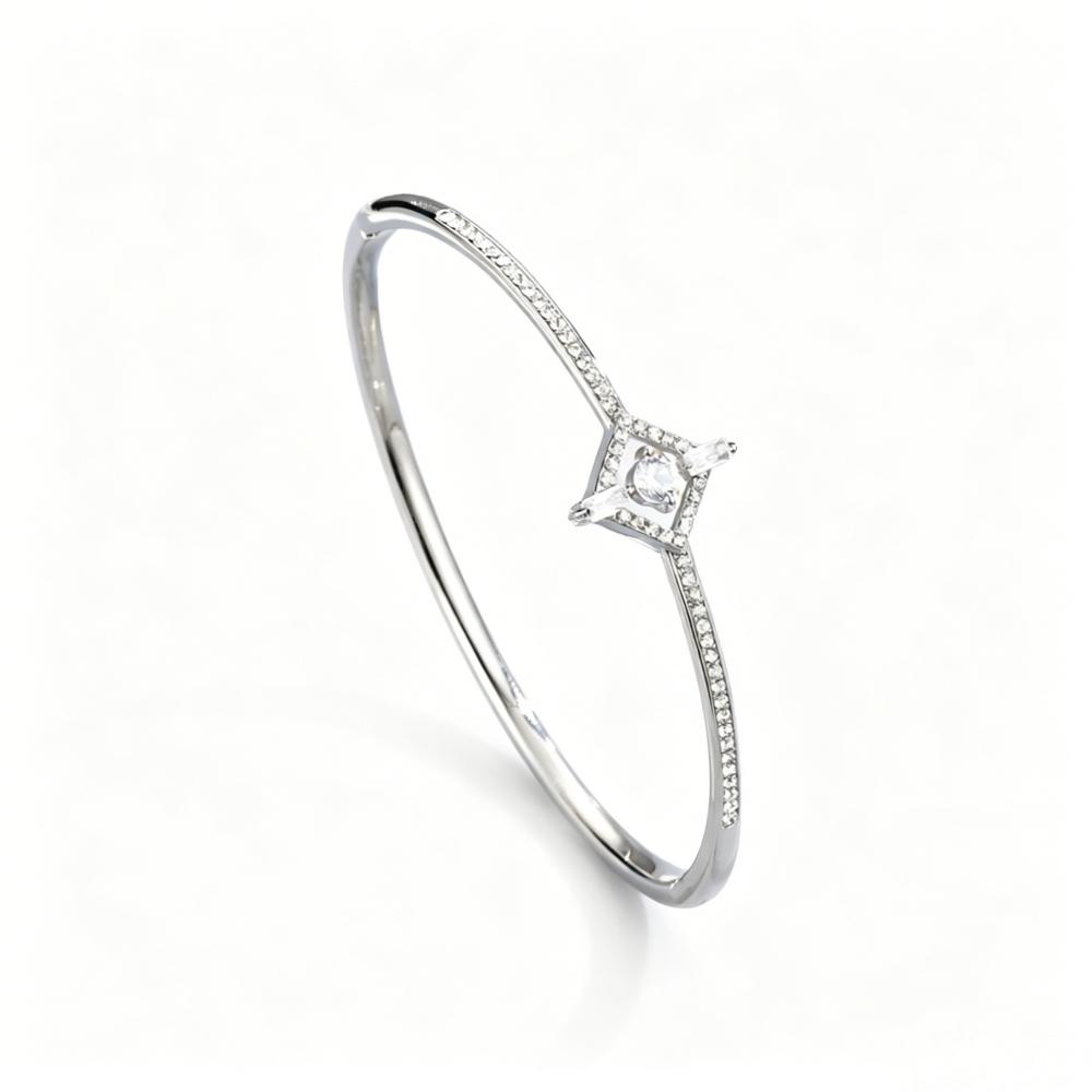 Alloy Bracelets Woman Bangle Zircon for Woman Golden Love Crystal Wedding Feminina Luxury Jewellery Gifts