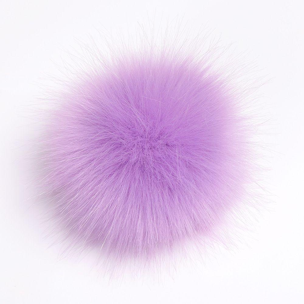 Faux Women Diy Raccoon Fur Pom Poms Ball For Knitting Beanie Hats Accessories