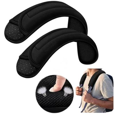 Épaulières Universelles East Leaf pour Sacs, Bagages et Sacs Bandoulière avec Rembourrage Épais Supplémentaire, Noir, Lot de 2