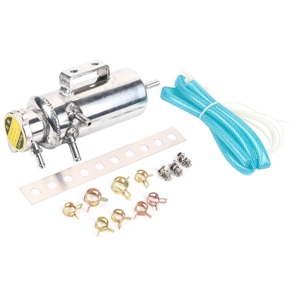 350ml Aluminium Auto SUV Überlaufbehälter Kühler Kühlmittel Aluminium Ausgleichsbehälter Kit Universal