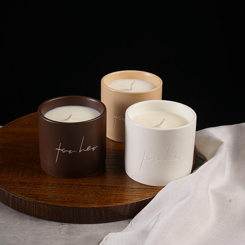 LunaLith Handmade Custom Bulk Fragrant Scented Candles With Luxury Aromatic Candles Ceramic Jars for Bars for Christmas Diwali Small (3 -6 )&Jasmine