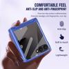 Flat Hinge with Front Glass Full Protective Cover For Samsung Z Flip 8 Flip7 FE Galaxy Z Flip 7 6 5 Slim Anti-slip Back Cover