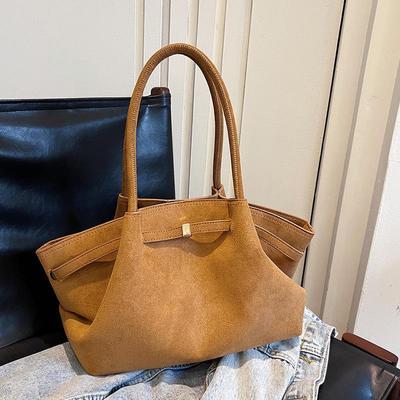 Duża torba damska Frosted Tote Bag - Jesień/Zima 2024, Jednoramienna w stylu Commuter
