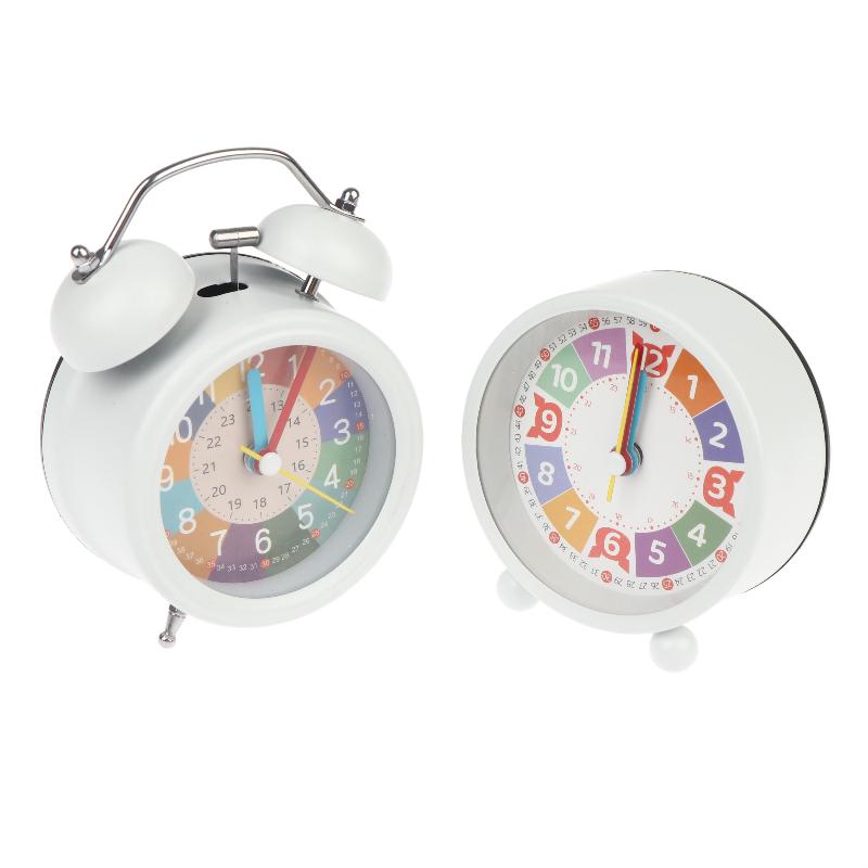 Kids Learning Alarm Clock Cute Colorful Silent Wake Up Clock for Children Bedroom Home Portable Travel Use