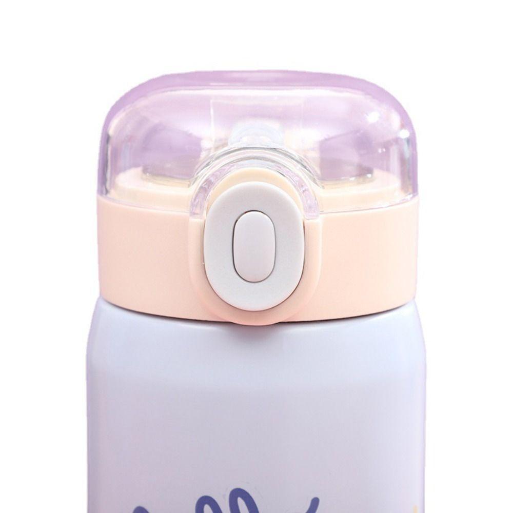 Large Capacity Water Bottle Cartoon Coffee Cup Leak Proof Straw Insulated Cup Kid