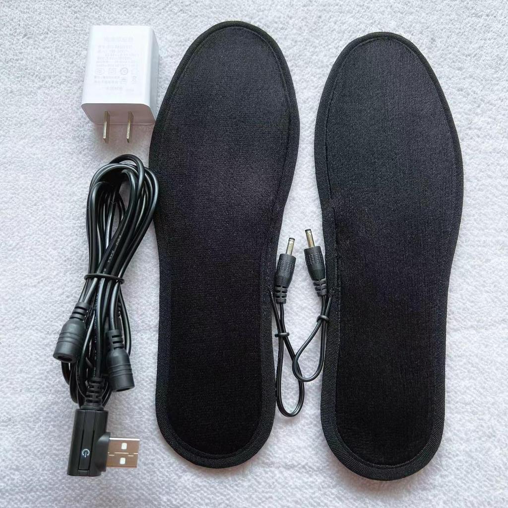 USB Rechargeable Heated Insoles - Electric Foot Warmers for Outdoor Use
