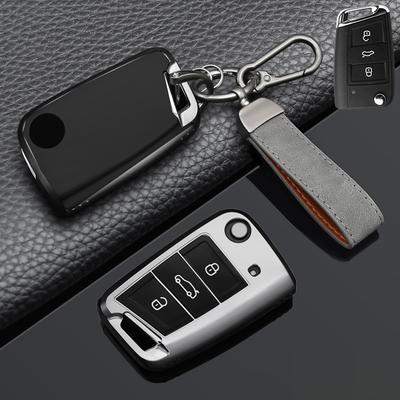 3 Button Flip Folding For Vw Golf 7 Mk7 Skoda Seat 2014 Fob Hull Octavia Combi Leon Ibiza Cuptra Car Key Case Cover