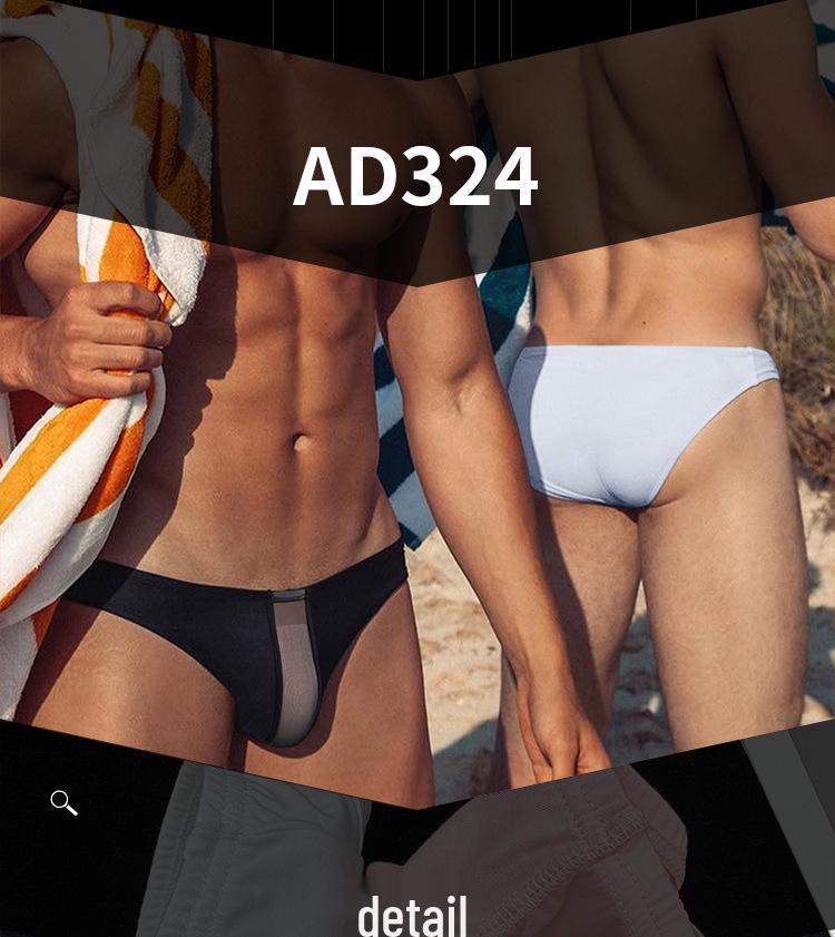 Herren Modal U-Form High-Cut Transparent Bikini Slips