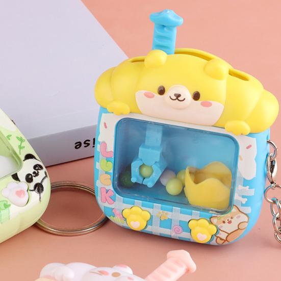 Mini Claw Machine Keychain Teens Adults Stress Relief Small Catching Game