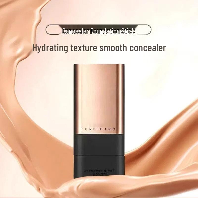 

Kiki Dora Flawless Foundation Stick & Concealer: Double-Ended, Creamy, Brightening, Waterproof, Sweatproof with Brush (V862) 20g