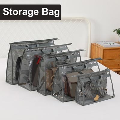 Borsa antipolvere trasparente per borsa, organizer con manico, design trasparente, facile da usare