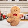 Christmas Gingerbread Man Doll Plush Stuffed Gingerbread Pendant Xmas Tree Decorations Soft Doll