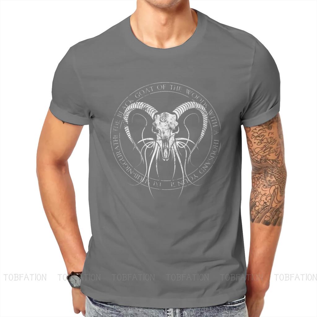Cthulhu Mythos Shubniggurath Siegel T-Shirt Klassisch Grafik Unisex Kleidung Oberteile Übergröße Baumwolle Rundhals T-Shirt