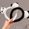 Chinese Style Panda Headband Zoo Hair Clip Plush Doll Hair Hoop Cartoon Hair Band  Photograph