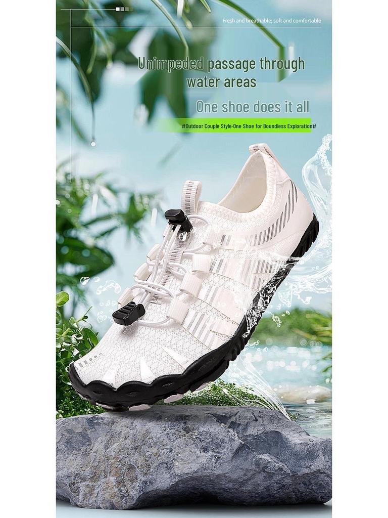 Outdoor Quick-Dry Five-Finger Water Shoes for Hiking & Swimming - Non-Slip Beach and Creek Footwear for Couples