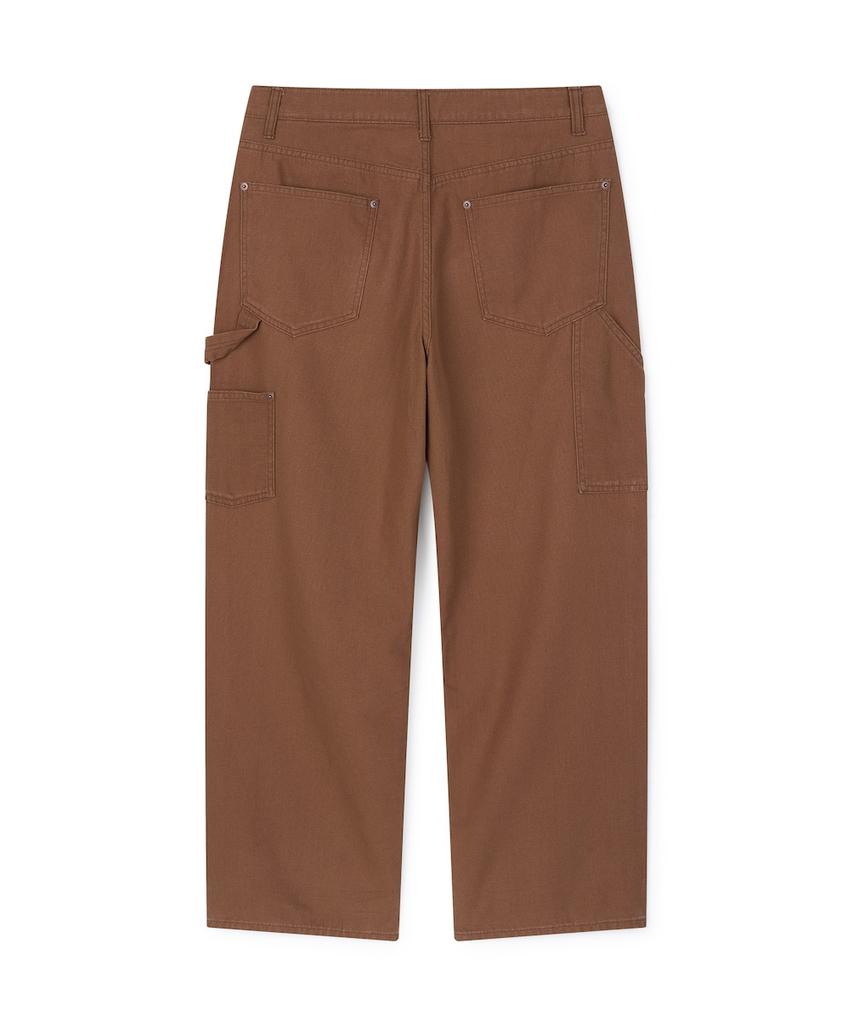 Seonpoteu Loosed Carpenter Pants Khaki