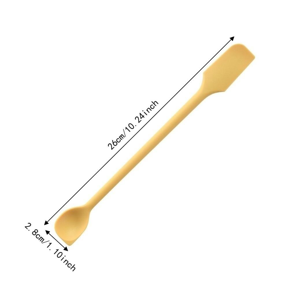 4PCS Silicone Silicone Spatula Non Stick Stirring Spoon Durable Kitchen Utensil  Jar Scraping
