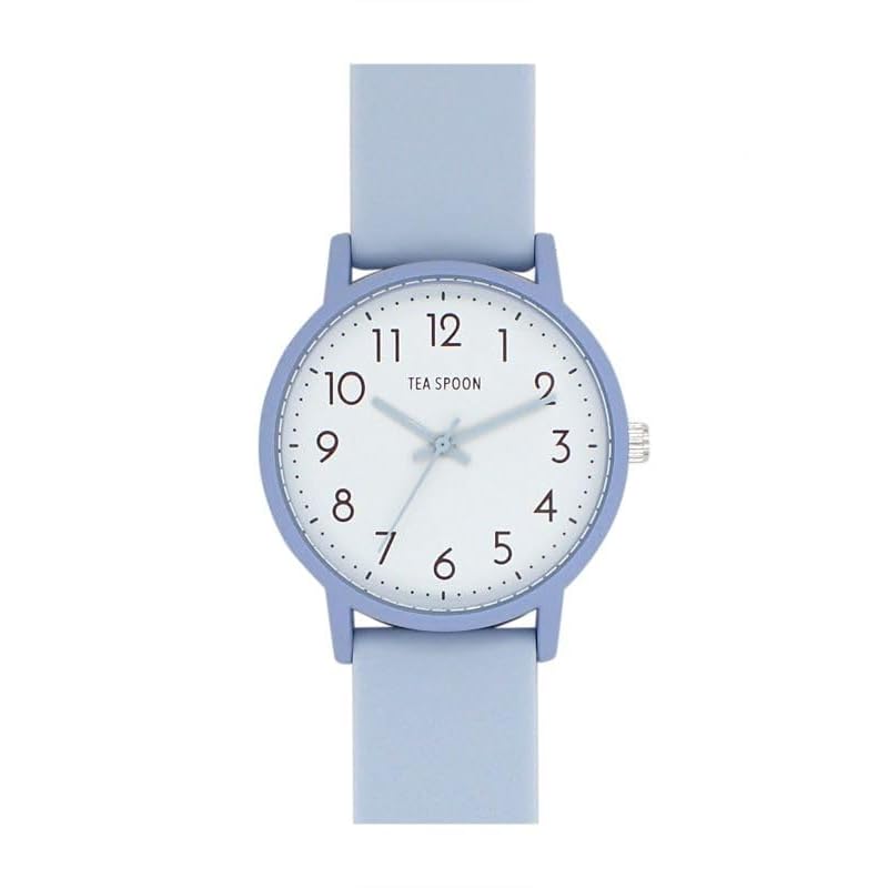 

[Follow] watch TEA SPOON (teaspoon) Basic color rubber watch N03722A-1 BL ladies blue