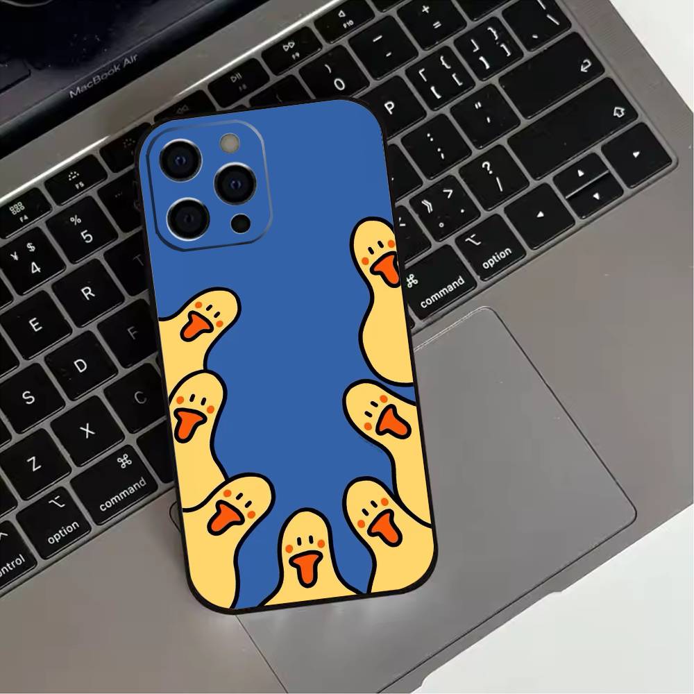 Cartoon Cute G-Goose  Phone Case For iPhone 17,16,15,14,13,12,11 Plus,Pro Max,XS,Soft Silicone Black Cover